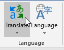 Translate Language in word